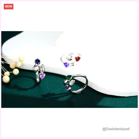 Sterling Silver Adjustable Hug Ring Elegant Minimal Chic Anniversary Gift - Picture 7 of 7